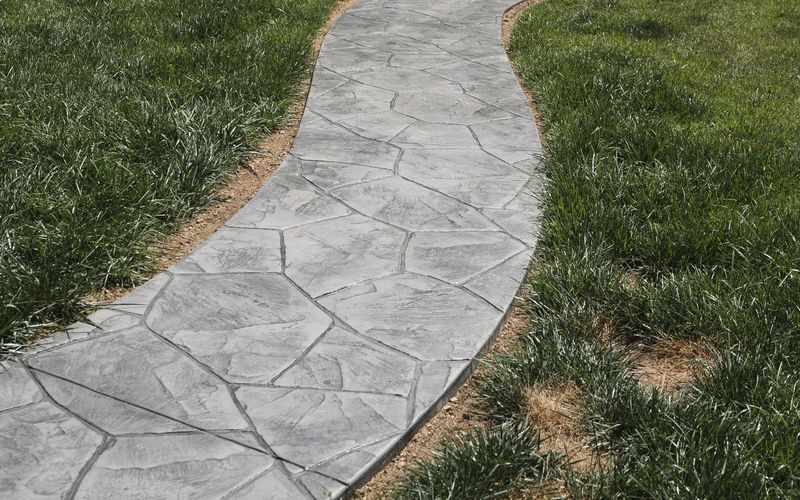 Concrete flatwork patio and walkway installed in Chattanooga TN